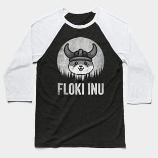 Vintage Floki Inu Coin  Floki Army To The Moon Crypto Token Cryptocurrency Wallet Birthday Gift For Men Women Kids Baseball T-Shirt